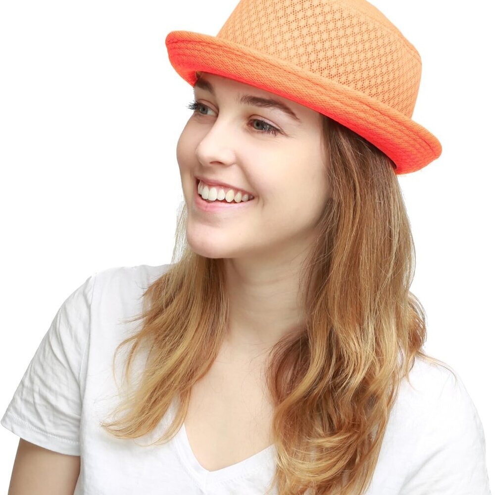 Unisex Light Weight Classic Soft Cool Mesh Pork Pie hat